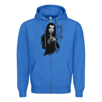 True Royal Normal Is An Illusion - Morticia Addams Zipper Hoodie - trangStudio