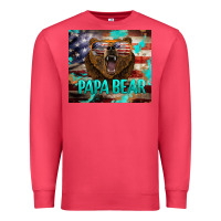 Cardinal papa bear american flag  tumbler Premium Sweatshirt - BarkalooDesign