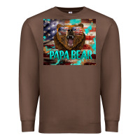 Chestnut papa bear american flag  tumbler Premium Sweatshirt - BarkalooDesign