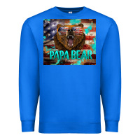 True Royal papa bear american flag  tumbler Premium Sweatshirt - BarkalooDesign
