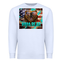 White papa bear american flag  tumbler Premium Sweatshirt - BarkalooDesign