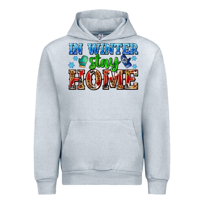In Winter Stay Home With Gloves Urban Hoodie by AdoDesignShop | Teevron