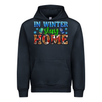 Navy in winter stay home with gloves Urban Hoodie - AdoDesignShop