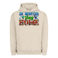Pigment French Oak in winter stay home with gloves Urban Hoodie - AdoDesignShop