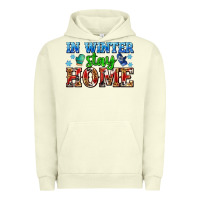 Pigment Pistachio in winter stay home with gloves Urban Hoodie - AdoDesignShop