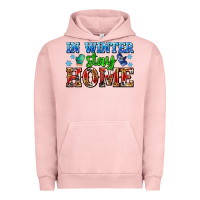 Pigment Salmon in winter stay home with gloves Urban Hoodie - AdoDesignShop