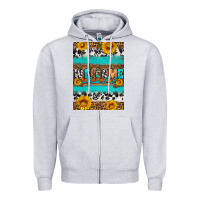 Heather Grey Welcome fall Zipper Hoodie - Artiststas