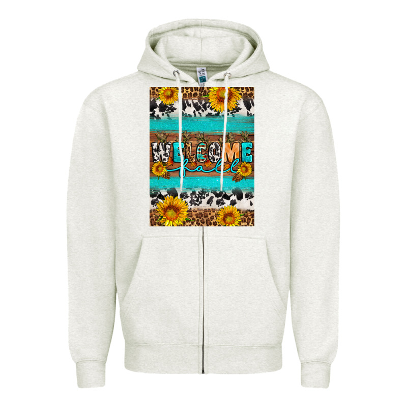 Welcome Fall Zipper Hoodie by Artiststas | Teevron