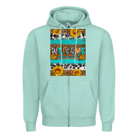 Seafoam Welcome fall Zipper Hoodie - Artiststas