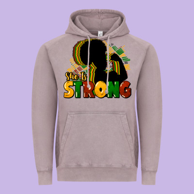 She Is Strong Black History Vintage Hoodie Designed By Howdyjamesfarm