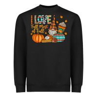 Black i love fall most of fall Heavyweight Sweatshirt - CowhideDigitalArt