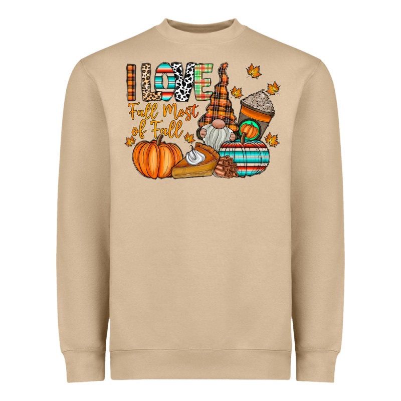 I Love Fall Most Of Fall Heavyweight Sweatshirt by CowhideDigitalArt | Teevron