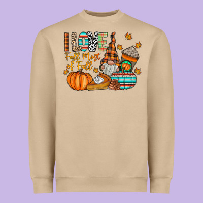 I Love Fall Most Of Fall Heavyweight Sweatshirt Designed By Cowhidedigitalart