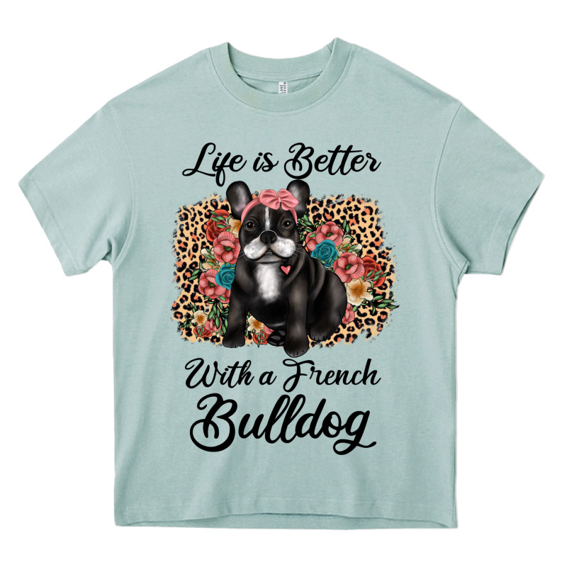Life Is Better With A French Bulldog Heavy Core Tee by JahusDesignShop | Teevron