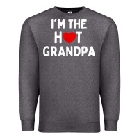 Charcoal Heather mens i love hot grandpa  i'm the hot grandpa Premium Sweatshirt - trangStudio