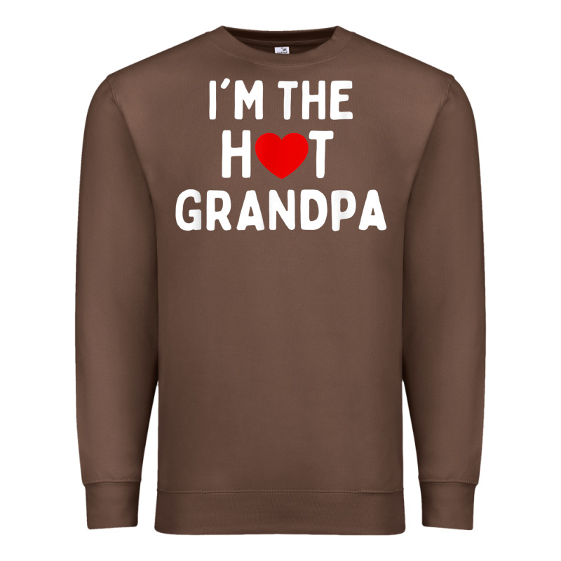 Mens I Love Hot Grandpa  I'm The Hot Grandpa Premium Sweatshirt by trangStudio | Teevron