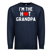 Navy mens i love hot grandpa  i'm the hot grandpa Premium Sweatshirt - trangStudio