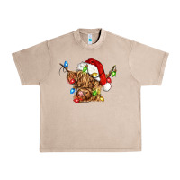 French Oak christmas heifer cow Urban Heavy Tee - CowGirlArtShop