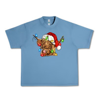 Pebble Blue christmas heifer cow Urban Heavy Tee - CowGirlArtShop
