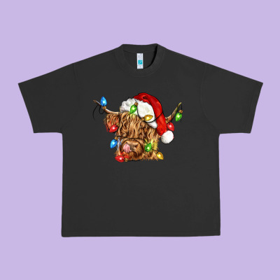 Christmas Heifer Cow Urban Heavy Tee Designed By Cowgirlartshop