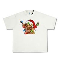 Pistachio christmas heifer cow Urban Heavy Tee - CowGirlArtShop