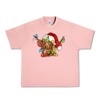 Salmon christmas heifer cow Urban Heavy Tee - CowGirlArtShop