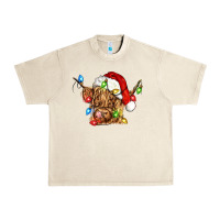 Sandshell christmas heifer cow Urban Heavy Tee - CowGirlArtShop