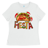 White Taco Fiesta Ladies Tee - texasbilliewilder
