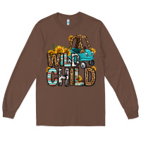 Chestnut wild child kids car Long Sleeve Tee - OliviaCreatesArt