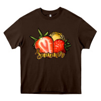 Chocolate Brown Strawberry Summer Heavy Core Tee - Bettercallsaul