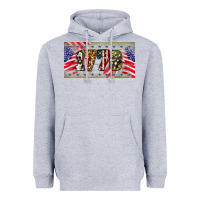 Heather Grey 1776 4th of july license plate Heavyweight Hoodie - BarkalooDesign