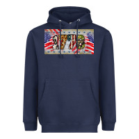 Navy 1776 4th of july license plate Heavyweight Hoodie - BarkalooDesign