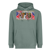 Sage 1776 4th of july license plate Heavyweight Hoodie - BarkalooDesign