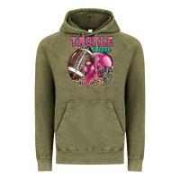 Vintage Olive Tackle Cancer Vintage Hoodie - HowdyJamesFarm