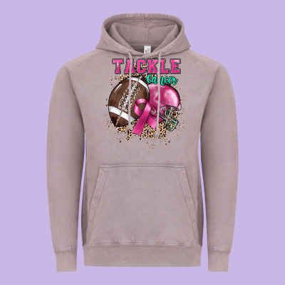 Tackle Cancer Vintage Hoodie Designed By Howdyjamesfarm