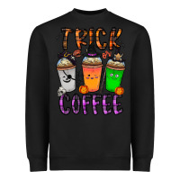 Black trick or coffee Heavyweight Sweatshirt - CowhideDigitalArt
