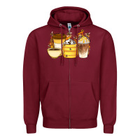 Bee Honey Coffee Cups Zipper Hoodie | Teevron