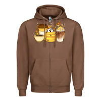 Chestnut Bee Honey Coffee Cups Zipper Hoodie - Artiststas