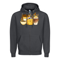 Smoke Bee Honey Coffee Cups Zipper Hoodie - Artiststas
