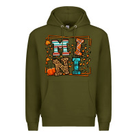 Army Green Fall Autumn Leopard Mini Premium Hoodie - LillyAllenDesigns