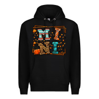 Black Fall Autumn Leopard Mini Premium Hoodie - LillyAllenDesigns