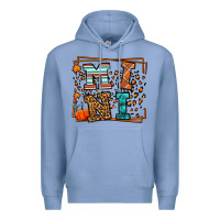 Colony Blue Fall Autumn Leopard Mini Premium Hoodie - LillyAllenDesigns