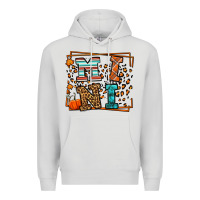 Dove Grey Fall Autumn Leopard Mini Premium Hoodie - LillyAllenDesigns