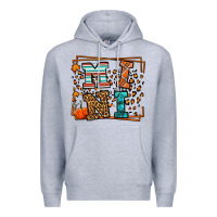 Heather Grey Fall Autumn Leopard Mini Premium Hoodie - LillyAllenDesigns