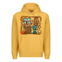Mustard Fall Autumn Leopard Mini Premium Hoodie - LillyAllenDesigns
