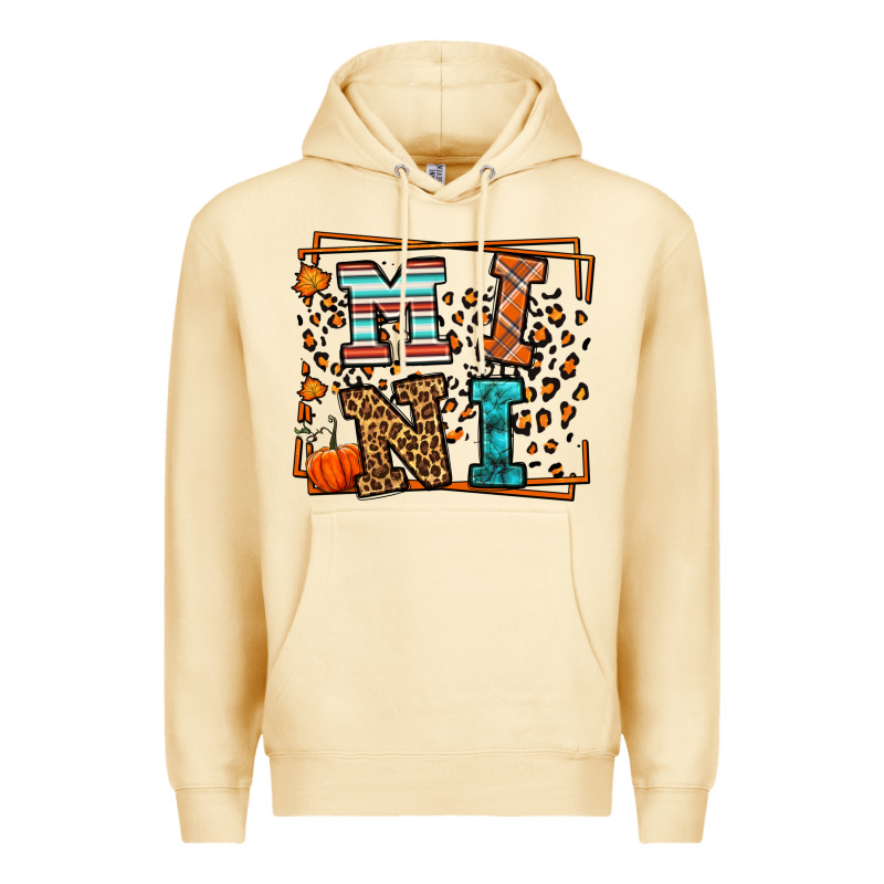 Fall Autumn Leopard Mini Premium Hoodie by LillyAllenDesigns | Teevron