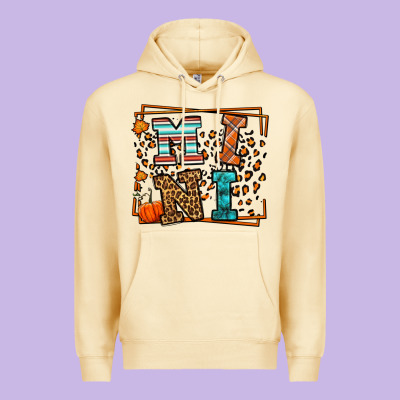 Fall Autumn Leopard Mini Premium Hoodie Designed By Lillyallendesigns