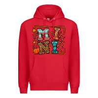 Red Fall Autumn Leopard Mini Premium Hoodie - LillyAllenDesigns