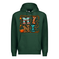 Sports Green Fall Autumn Leopard Mini Premium Hoodie - LillyAllenDesigns