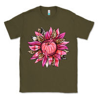Army Green breast cancer sunflower Classic Tee - texasbilliewilder
